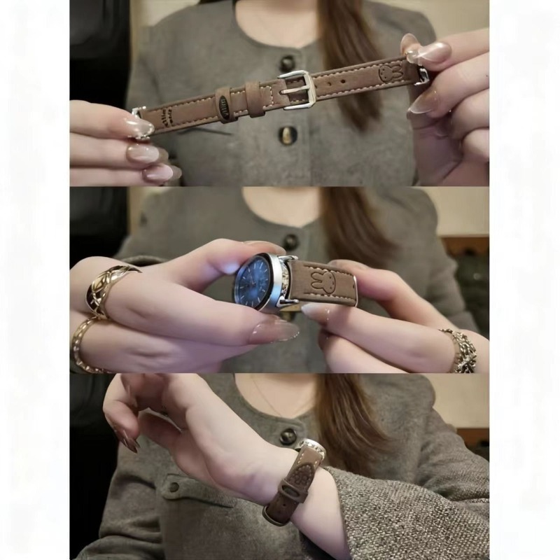 Bracelet de montre fin en daim - Suede Strap Watch avis et prix