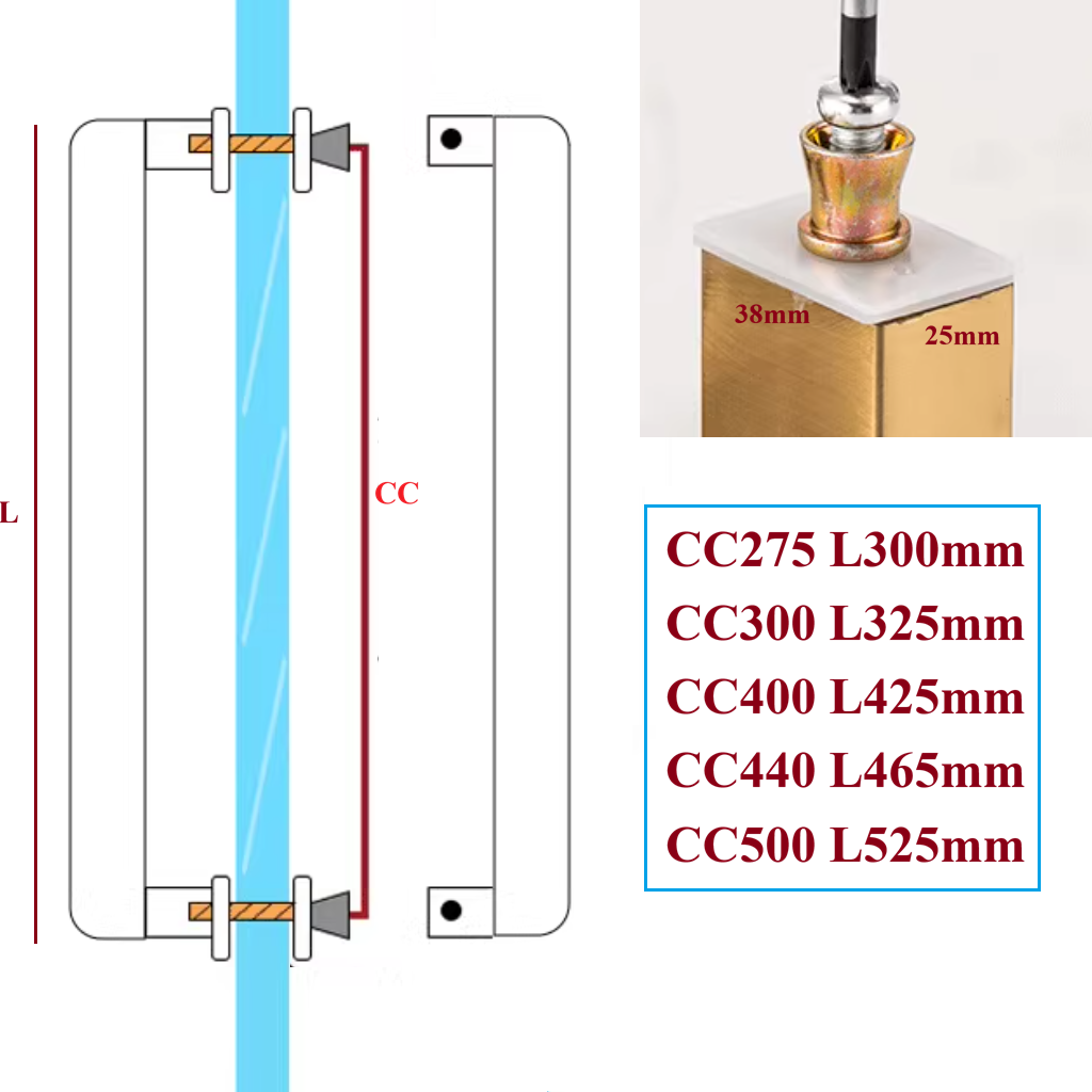1 pièce Poignée de porte en ac - Curved Spring Bar avis et prix