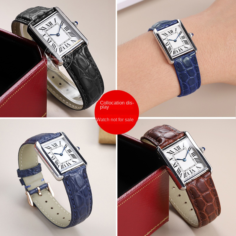 Bracelet en cuir d'alligator v - Cartier Watch Tank avis et prix